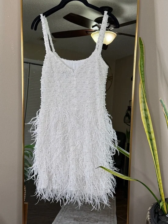 Nadine Merabi Carrie White Mini Dress - Picture 8 of 9